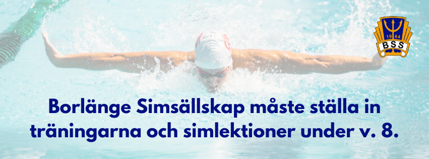 image: Inställda träningarna och simlektioner v. 8